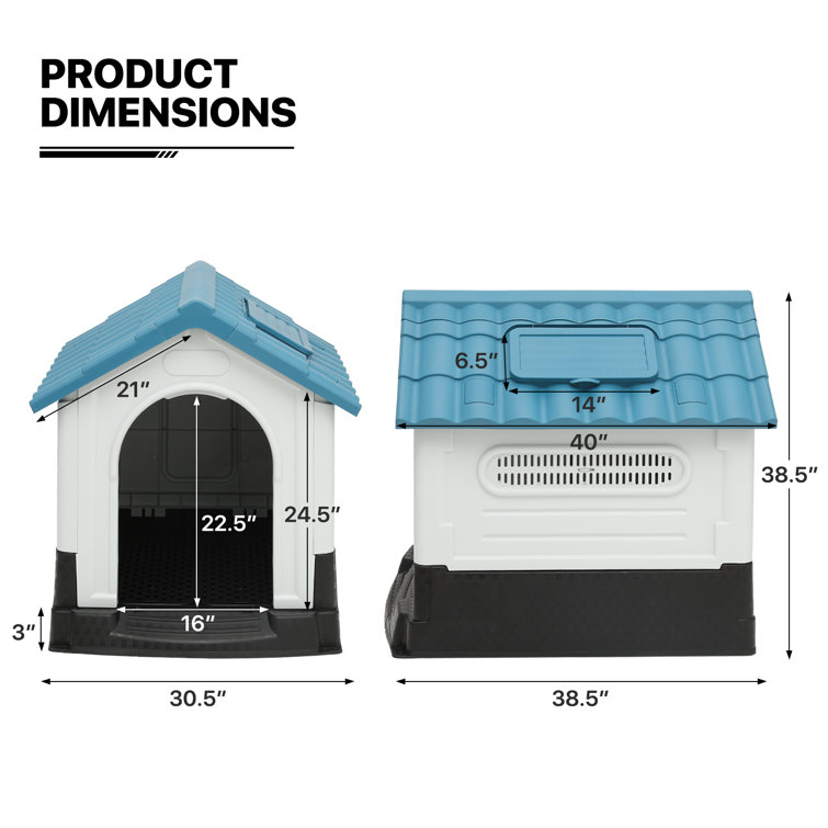 MoNiBloom Plastic Dog House Shelter & Reviews Wayfair